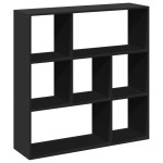 vidaXL Bibliotecă/separator cameră negru 102x29x103,5 cm lemn