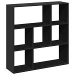 vidaXL Bibliotecă/separator cameră negru 102x29x103,5 cm lemn