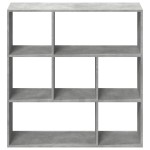vidaXL Bibliotecă/separator cameră gri beton 102x29x103,5 cm lemn vidaXL Bibliotecă/separator cameră gri beton 102x29x103,5 cm lemn