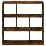 vidaXL Bibliotecă/separator cameră stejar fumuriu 102x29x103,5 cm lemn vidaXL Bibliotecă/separator cameră stejar fumuriu 102x29x103,5 cm lemn
