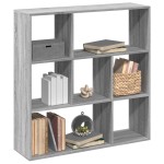 vidaXL Bibliotecă/separator cameră gri sonoma 102x29x103,5 cm lemn vidaXL Bibliotecă/separator cameră gri sonoma 102x29x103,5 cm lemn