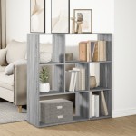 vidaXL Bibliotecă/separator cameră gri sonoma 102x29x103,5 cm lemn vidaXL Bibliotecă/separator cameră gri sonoma 102x29x103,5 cm lemn