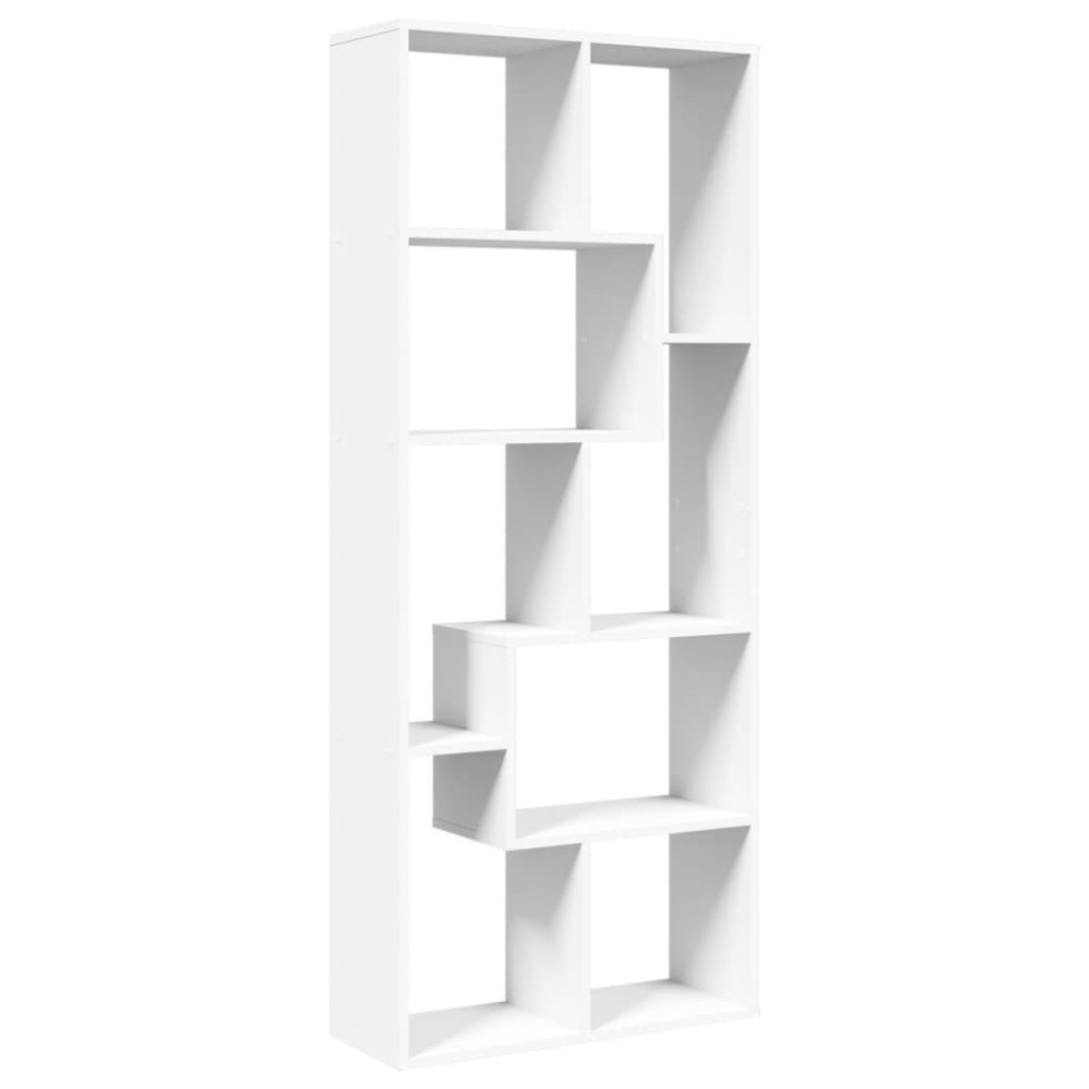 vidaXL Bibliotecă/separator cameră, alb 67x25x161,5 cm lemn prelucrat