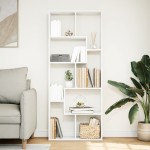 vidaXL Bibliotecă/separator cameră, alb 67x25x161,5 cm lemn prelucrat vidaXL Bibliotecă/separator cameră, alb 67x25x161,5 cm lemn prelucrat