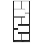 vidaXL Bibliotecă/separator cameră negru 67x25x161,5 cm lemn prelucrat