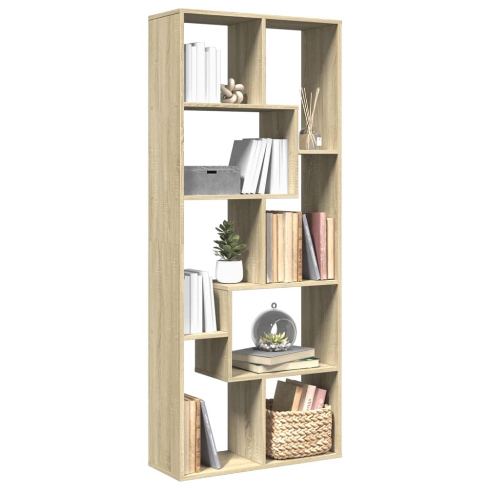 vidaXL Bibliotecă/separator cameră stejar sonoma 67x25x161,5 cm lemn