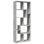 vidaXL Bibliotecă/separator cameră gri beton 67x25x161,5 cm lemn vidaXL Bibliotecă/separator cameră gri beton 67x25x161,5 cm lemn