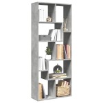 vidaXL Bibliotecă/separator cameră gri beton 67x25x161,5 cm lemn vidaXL Bibliotecă/separator cameră gri beton 67x25x161,5 cm lemn