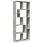 vidaXL Bibliotecă/separator cameră gri beton 67x25x161,5 cm lemn vidaXL Bibliotecă/separator cameră gri beton 67x25x161,5 cm lemn