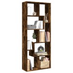 vidaXL Bibliotecă/separator cameră stejar fumuriu 67x25x161,5 cm lemn vidaXL Bibliotecă/separator cameră stejar fumuriu 67x25x161,5 cm lemn