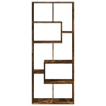 vidaXL Bibliotecă/separator cameră stejar fumuriu 67x25x161,5 cm lemn vidaXL Bibliotecă/separator cameră stejar fumuriu 67x25x161,5 cm lemn