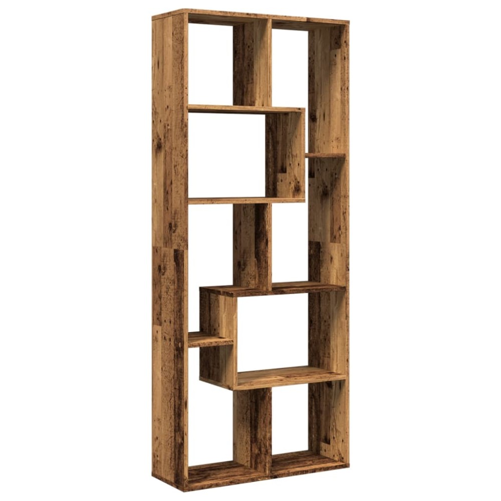 vidaXL Bibliotecă/separator cameră lemn vechi 67x25x161,5 cm lemn