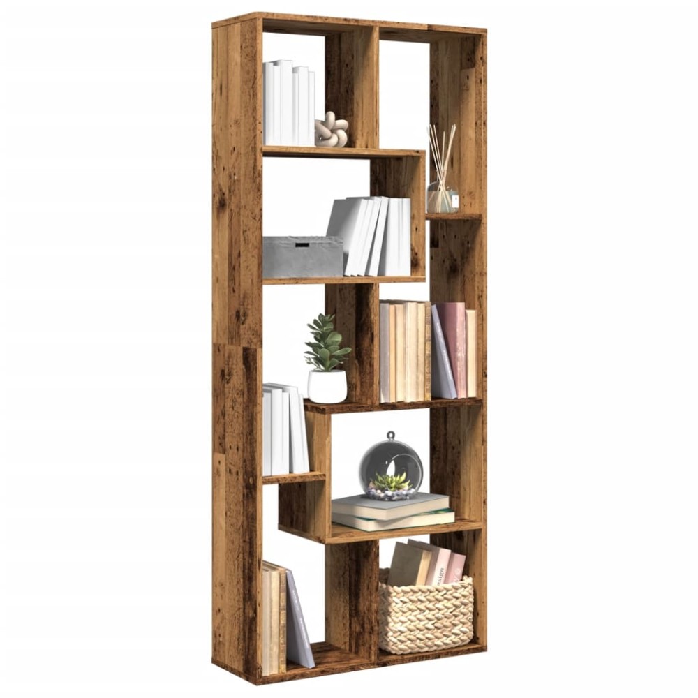 vidaXL Bibliotecă/separator cameră lemn vechi 67x25x161,5 cm lemn