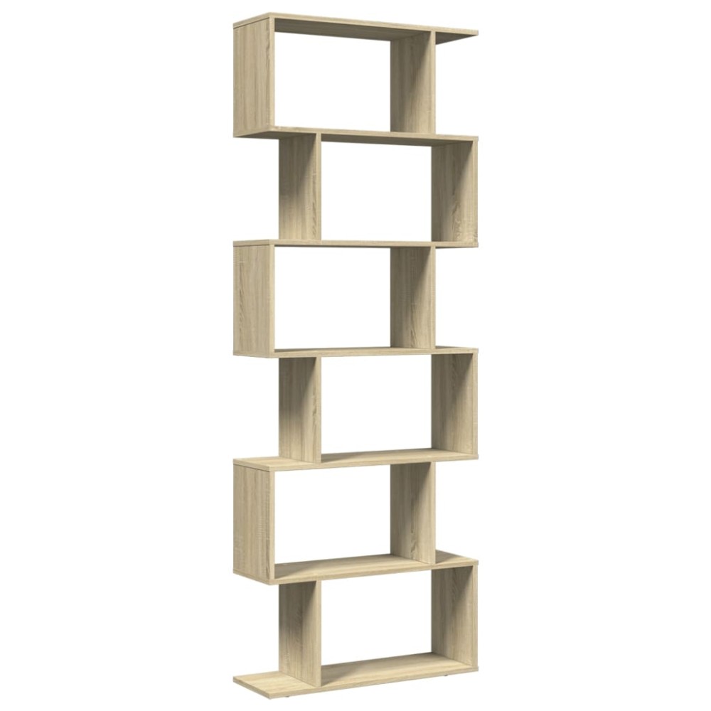 vidaXL Bibliotecă/separator 6 niveluri stejar sonoma 70x24x193 cm lemn