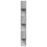 vidaXL Bibliotecă/separator 6 niveluri sonoma gri 70x24x193 cm lemn vidaXL Bibliotecă/separator 6 niveluri sonoma gri 70x24x193 cm lemn