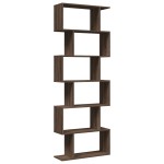vidaXL Bibliotecă/separator 6 niveluri stejar maro 70x24x193 cm lemn