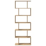 vidaXL Bibliotecă/separator 6 nivel stejar artizanal 70x24x193 cm lemn
