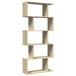vidaXL Bibliotecă/separator 5 niveluri stejar sonoma 70x24x161 cm lemn vidaXL Bibliotecă/separator 5 niveluri stejar sonoma 70x24x161 cm lemn