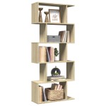 vidaXL Bibliotecă/separator 5 niveluri stejar sonoma 70x24x161 cm lemn vidaXL Bibliotecă/separator 5 niveluri stejar sonoma 70x24x161 cm lemn