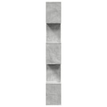 vidaXL Bibliotecă/separator 5 niveluri gri beton 70x24x161 cm lemn vidaXL Bibliotecă/separator 5 niveluri gri beton 70x24x161 cm lemn