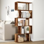 vidaXL Bibliotecă/separator 5 niveluri lemn vechi 70x24x161 cm lemn