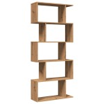 vidaXL Bibliotecă/separator 5 nivel stejar artizanal 70x24x161 cm lemn vidaXL Bibliotecă/separator 5 nivel stejar artizanal 70x24x161 cm lemn