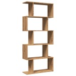 vidaXL Bibliotecă/separator 5 nivel stejar artizanal 70x24x161 cm lemn vidaXL Bibliotecă/separator 5 nivel stejar artizanal 70x24x161 cm lemn