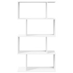 vidaXL Bibliotecă/separator cameră 4 niveluri, alb, 70x24x129 cm, lemn vidaXL Bibliotecă/separator cameră 4 niveluri, alb, 70x24x129 cm, lemn