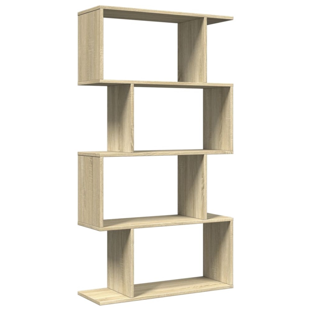 vidaXL Bibliotecă/separator 4 niveluri stejar sonoma 70x24x129cm lemn