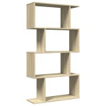 vidaXL Bibliotecă/separator 4 niveluri stejar sonoma 70x24x129cm lemn
