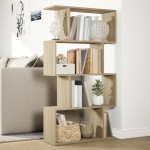 vidaXL Bibliotecă/separator 4 niveluri stejar sonoma 70x24x129cm lemn
