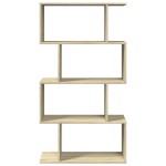 vidaXL Bibliotecă/separator 4 niveluri stejar sonoma 70x24x129cm lemn