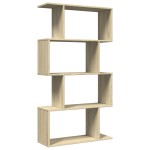 vidaXL Bibliotecă/separator 4 niveluri stejar sonoma 70x24x129cm lemn