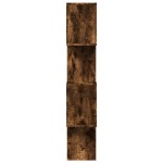 vidaXL Bibliotecă/separator 4 niveluri stejar fumuriu 70x24x129cm lemn vidaXL Bibliotecă/separator 4 niveluri stejar fumuriu 70x24x129cm lemn