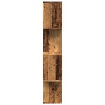 vidaXL Bibliotecă/separator 4 niveluri lemn vechi 70x24x129cm lemn