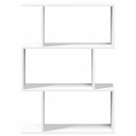vidaXL Bibliotecă/separator cameră, 3 niveluri, alb, 70x24x97 cm, lemn