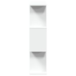 vidaXL Bibliotecă/separator cameră, 3 niveluri, alb, 70x24x97 cm, lemn