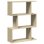 vidaXL Bibliotecă/separator 3 niveluri stejar sonoma 70x24x97 cm lemn