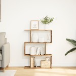 vidaXL Bibliotecă/separator 3 niveluri lemn vechi 70x24x97 cm lemn