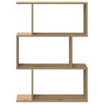 vidaXL Bibliotecă/separator 3 nivel stejar artizanal 70x24x97 cm lemn