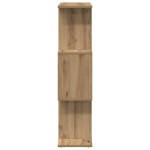 vidaXL Bibliotecă/separator 3 nivel stejar artizanal 70x24x97 cm lemn