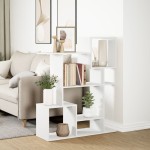 vidaXL Bibliotecă/separator cameră alb 92x29x112 cm lemn prelucrat