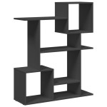 vidaXL Bibliotecă/separator cameră negru 92x29x112 cm lemn prelucrat