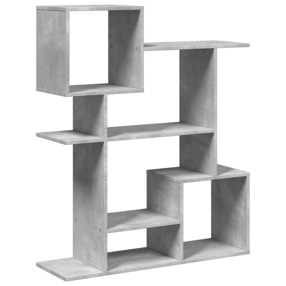 vidaXL Bibliotecă/separator cameră gri beton 92x29x112 cm lemn