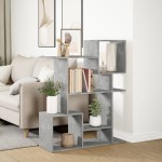 vidaXL Bibliotecă/separator cameră gri beton 92x29x112 cm lemn vidaXL Bibliotecă/separator cameră gri beton 92x29x112 cm lemn