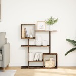 vidaXL Bibliotecă/separator cameră stejar fumuriu 92x29x112 cm lemn vidaXL Bibliotecă/separator cameră stejar fumuriu 92x29x112 cm lemn