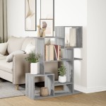 vidaXL Bibliotecă/separator cameră gri sonoma 92x29x112 cm lemn vidaXL Bibliotecă/separator cameră gri sonoma 92x29x112 cm lemn