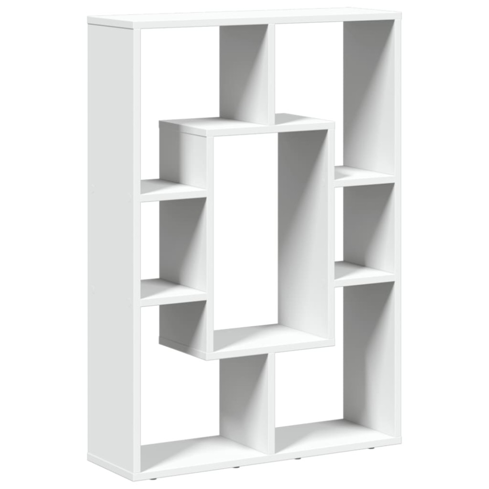 vidaXL Bibliotecă, alb, 63x20x90 cm, lemn prelucrat