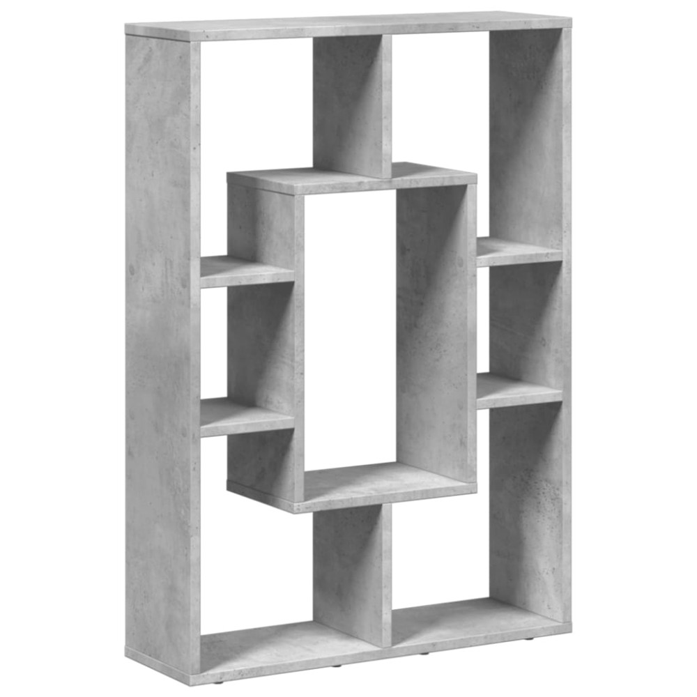 vidaXL Bibliotecă, gri beton, 63x20x90 cm, lemn prelucrat