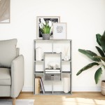 vidaXL Bibliotecă, gri beton, 63x20x90 cm, lemn prelucrat vidaXL Bibliotecă, gri beton, 63x20x90 cm, lemn prelucrat